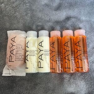 PAYA Soap Shampoo Body Lotion Hotel Amenity Lot of 6 NEW